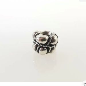 Pandora Silver Bubbles Rope Charm Bead